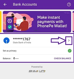 How to change Bank account in PhonePe