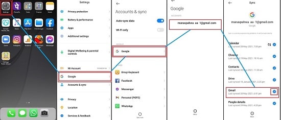 How to Remove Gmail Account from Mi Phone