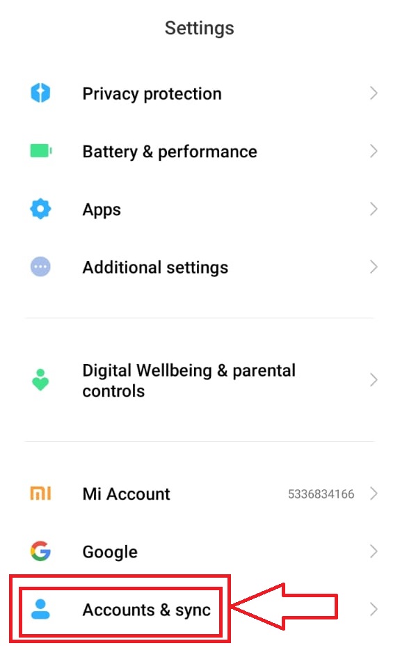How to Remove Gmail Account from Mi Phone 2