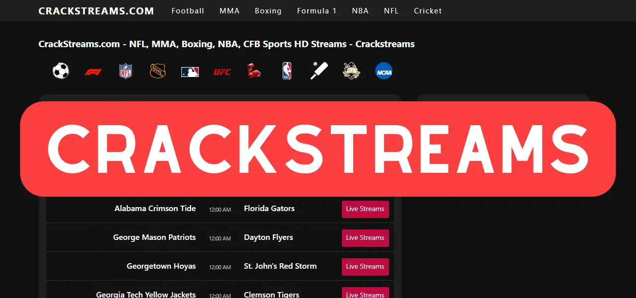 Crackstreams – Free Sports Streaming
