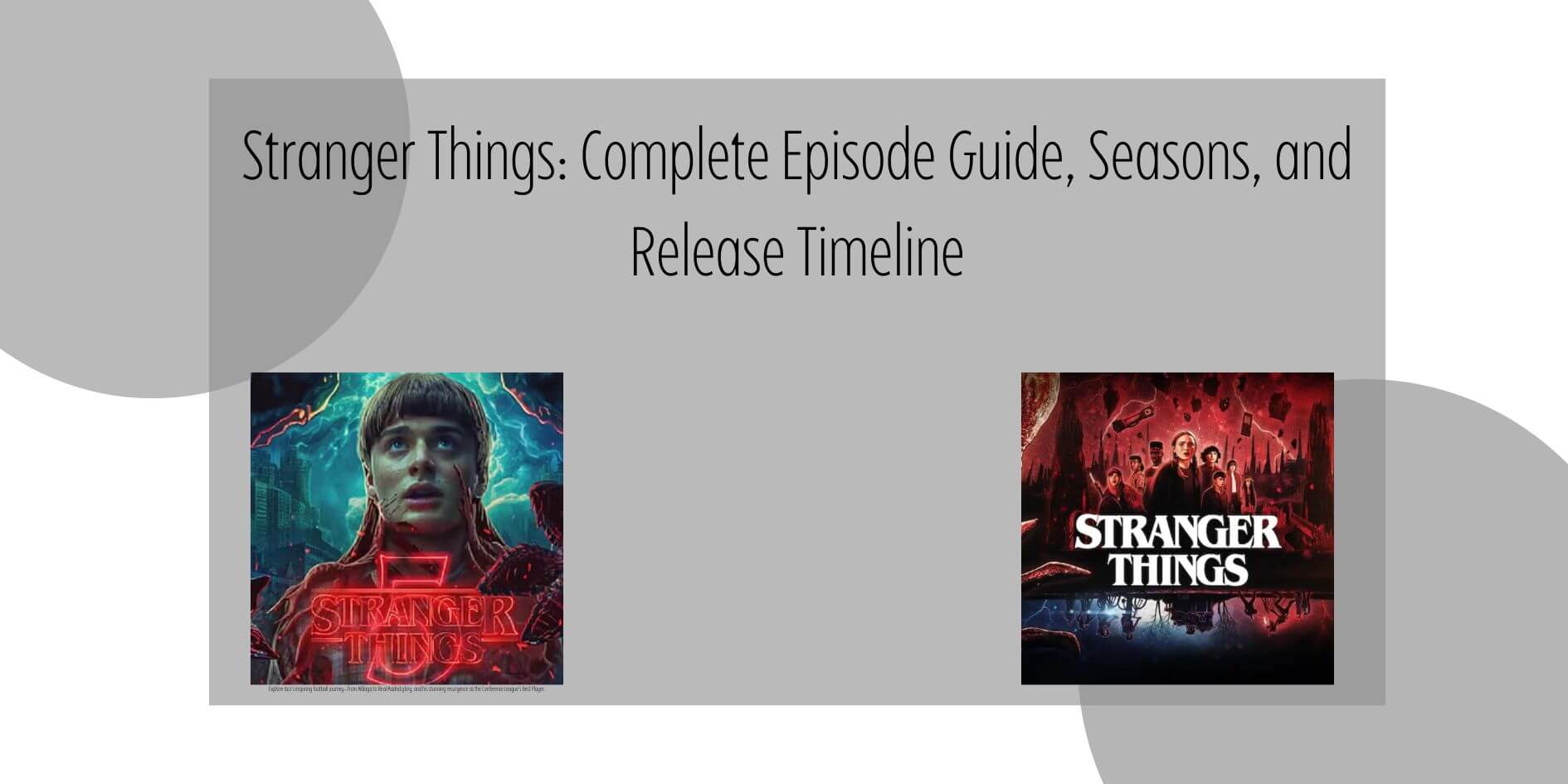 Stranger Things Season 5 – Release Dates Revealed!